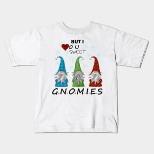 Funny merry christmas and happy new years with sweet gnomies Kids T-Shirt